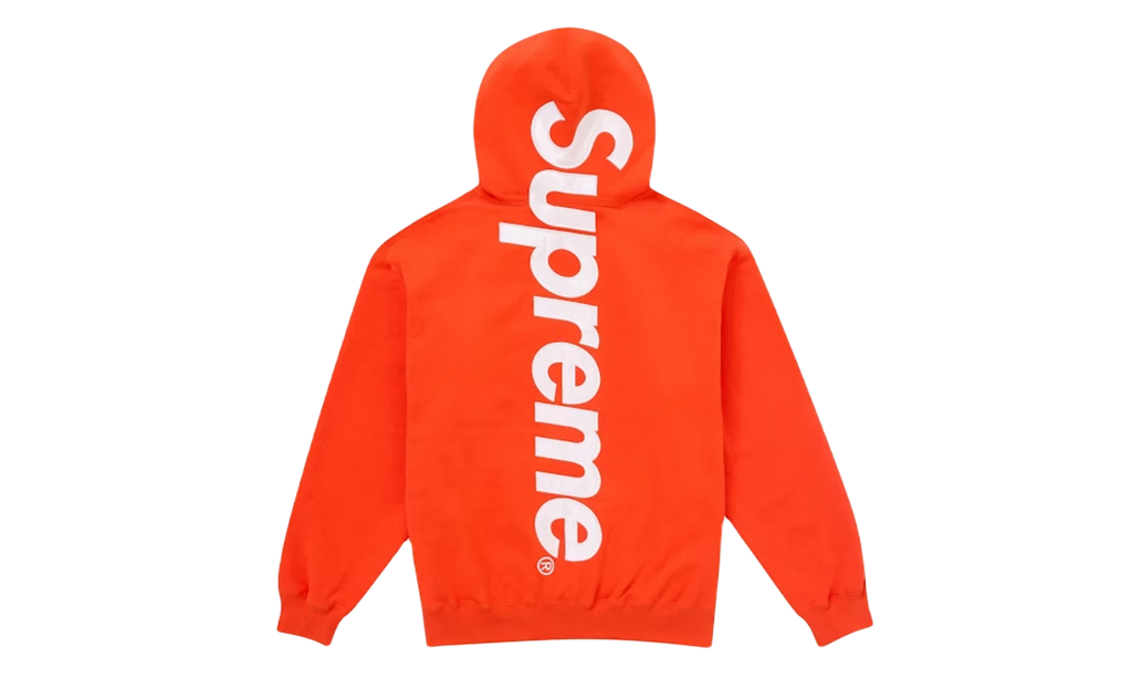 Supreme Satin Applique Hooded Sweatshirt (FW24) Bright Orange – Fishem