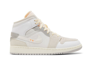 Jordan 1 Mid SE Craft Inside Out White Grey (GS)