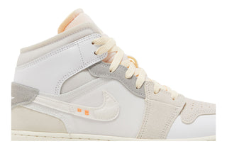 Jordan 1 Mid SE Craft Inside Out White Grey (GS)