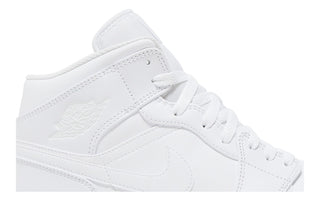 Jordan 1 Mid Triple White