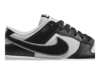 Dunk Low Chenille Swoosh Black Grey