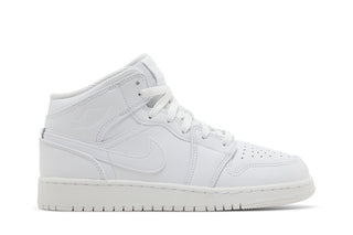 Jordan 1 Mid Triple White (2023) (GS)