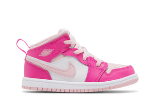 Jordan 1 Mid White Fierce Pink (TD)