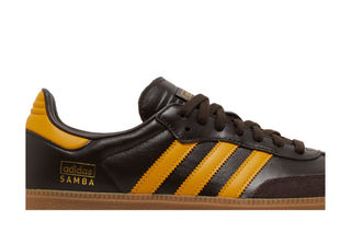 Adidas Samba OG Dark Brown Preloved Yellow
