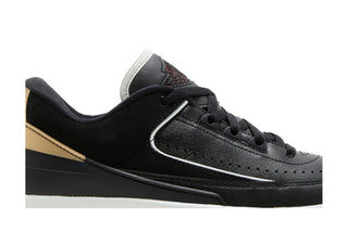 Jordan 2 Retro Low Black Metallic Gold