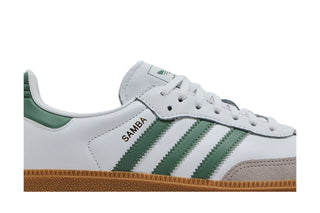 Adidas Samba OG Cloud White Silver Green (GS)