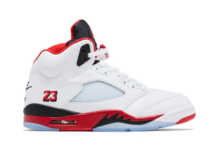 Jordan 5 Retro Fire Red Black Tongue (2025)