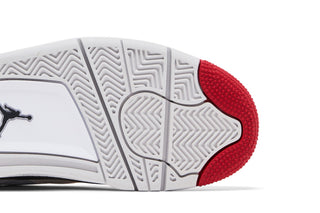 Jordan 4 RM White Black Neutral Grey Varsity Red (GS)