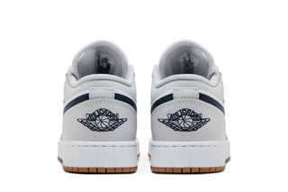 Jordan 1 Low White Neutral Grey Gum Midnight Navy (GS)