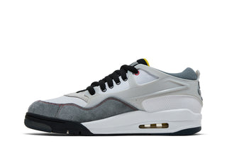 Jordan 4 RM Premium White Black Smoke Grey Fire Red