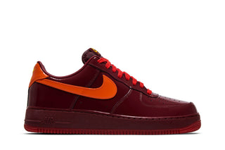 Nike Air Force 1 Low Patent Leather Dark Team Red Safety Orange