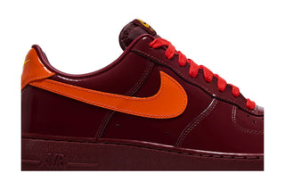 Nike Air Force 1 Low Patent Leather Dark Team Red Safety Orange