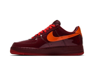 Nike Air Force 1 Low Patent Leather Dark Team Red Safety Orange