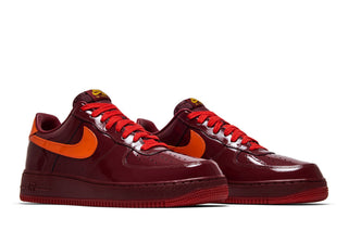 Nike Air Force 1 Low Patent Leather Dark Team Red Safety Orange
