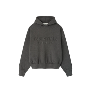 Fear of God Essentials Embossed Classic Hoodie Charcoal Heather