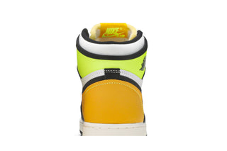 Jordan 1 Retro High White Black Volt University Gold (GS)