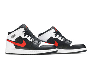 Jordan 1 Mid White Black Chile Red (GS)