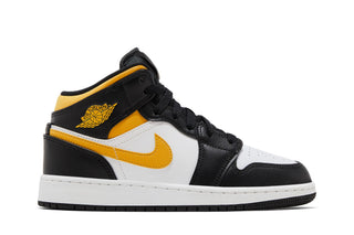Jordan 1 Mid White Pollen Black (GS)