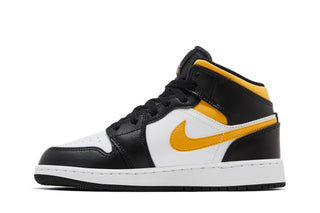 Jordan 1 Mid White Pollen Black (GS)