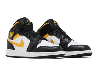 Jordan 1 Mid White Pollen Black (GS)