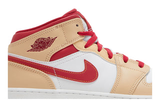 Jordan 1 Mid Light Curry Cardinal (GS)