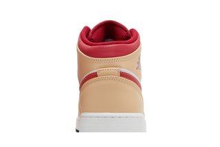 Jordan 1 Mid Light Curry Cardinal (GS)