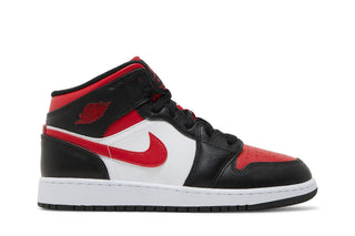 Jordan 1 Mid Black Fire Red (GS)