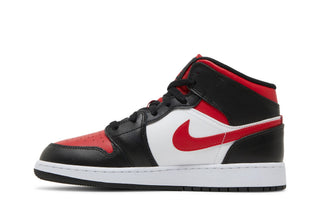 Jordan 1 Mid Black Fire Red (GS)