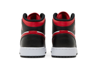 Jordan 1 Mid Black Fire Red (GS)
