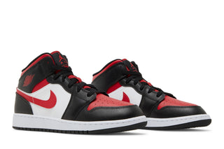Jordan 1 Mid Black Fire Red (GS)