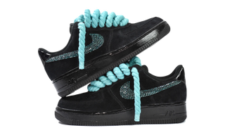 Air Force 1 Low Black Suede Tiffany