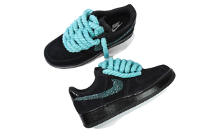 Air Force 1 Low Black Suede Tiffany