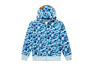 BAPE ABC Camo Shark Full Zip Hoodie Blue