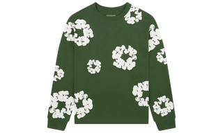 Denim Tears Long Sleeve Cotton Wreath T-shirt Green