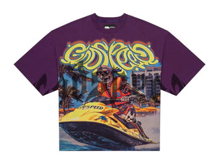 Godspeed Wave Runner T-shirt Purple Wash