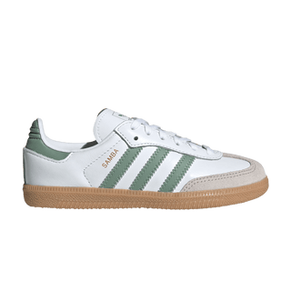 Adidas Samba OG Cloud White Silver Green Gum (PS)