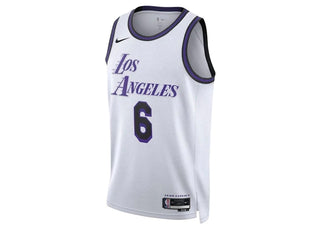 Nike LeBron James L.A. Lakers Dri-FIT Jersey White