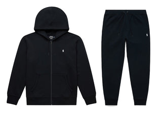 Polo Ralph Lauren Double-Knit Full-Zip Hoodie and Double-Knit Jogger Pant Set Polo Black