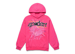 Sp5der P*NK V2 Hoodie Pink