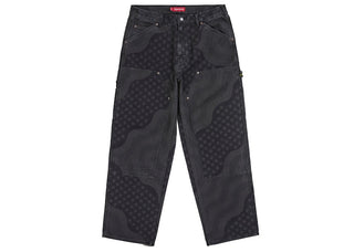 Supreme Flag Double Knee Painter Pant Black