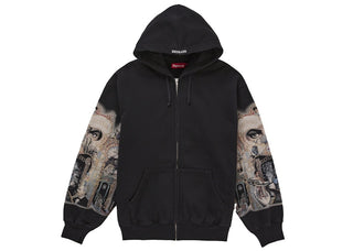 Supreme Michael Jackson Dangerous Zip Up Hooded Sweatshirt Black