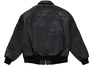 Supreme Vanson Leathers Spider-Man Jacket Black