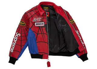 Supreme Vanson Leathers Spider-Man Jacket Multicolor