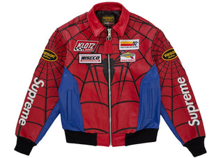 Supreme Vanson Leathers Spider-Man Jacket Multicolor