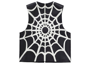 Supreme Vanson Leathers Spider Web Vest Black