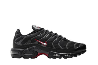 Nike Air Max Plus Black University Red Metallic Silver