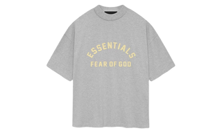 Fear of God Essentials T-shirt à col rond en jersey épais Gris chiné clair