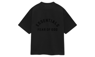 Fear of God Essentials T-shirt à col rond en jersey épais noir de jais