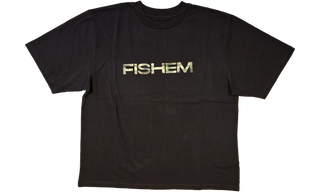 Fishem Wide Logo Tee Camo Black