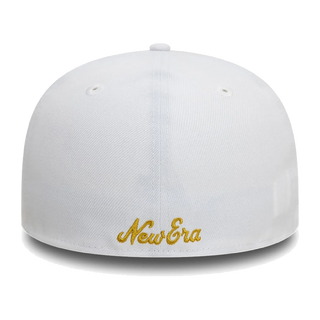 59FIFTY Wordmark White Fitted Cap